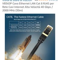30 metri cavo LAN Cat 8 RJ45