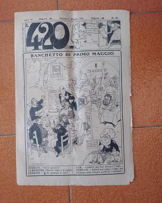 giornale umoristico 420 del 2 maggio 1920