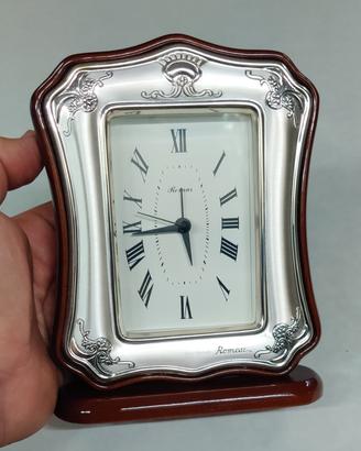 Sveglia vintage Romar in radica e Argento 925%