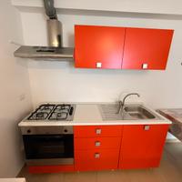 Doppia Cucina con piano e lavello acciaio