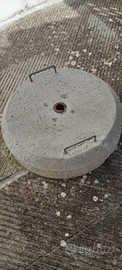 Base in cemento per ombrelloni