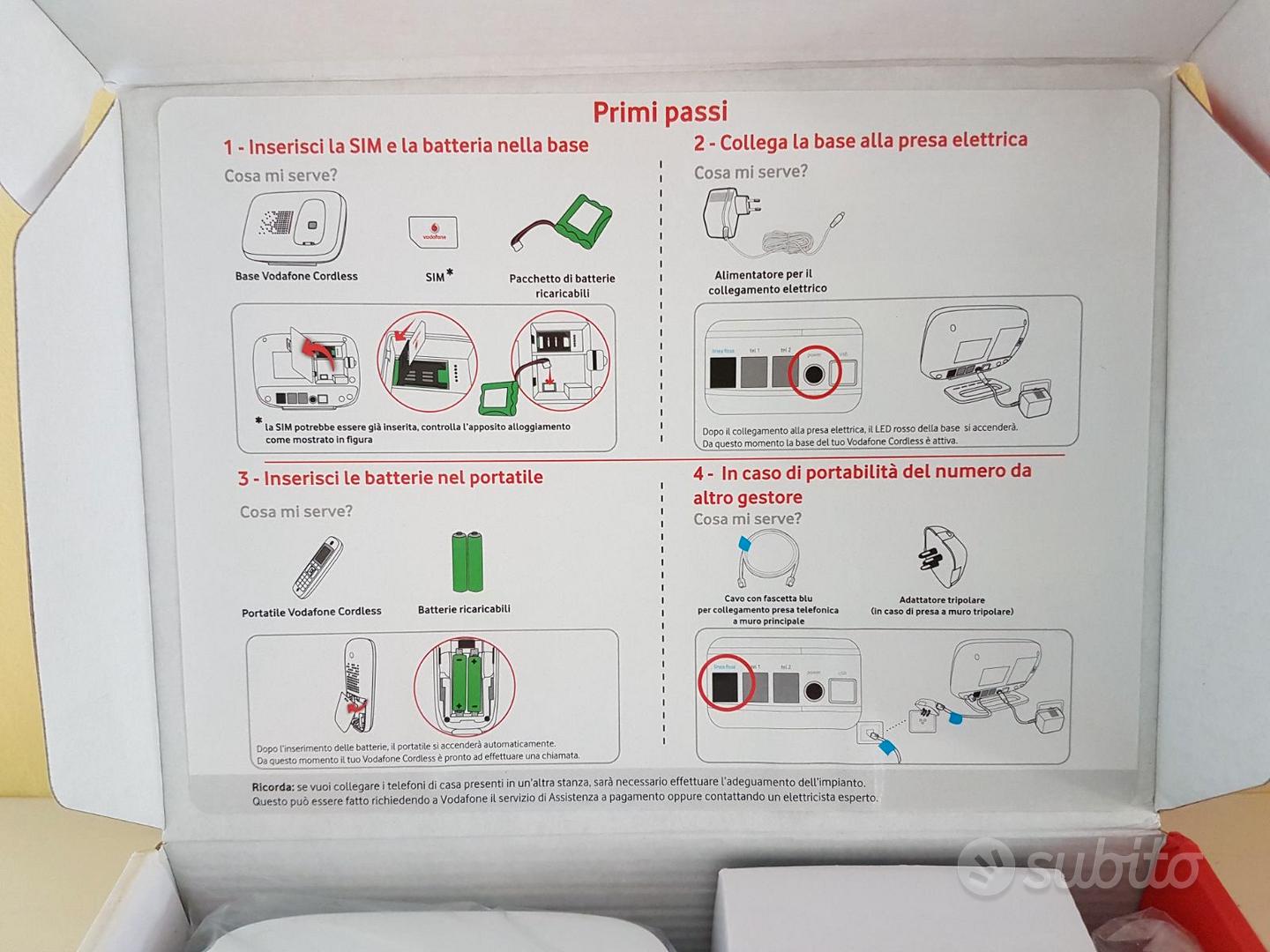 Cordless Funziona con Sim - Telefonia In vendita a Milano