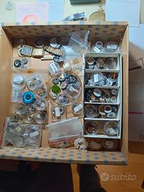 lotto movimenti ricambi x orologi quarzo 