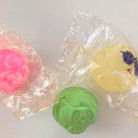 Sorprese Snack/Patatine Vintage 3 Palline in gomma