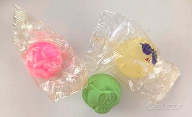 Sorprese Snack/Patatine Vintage 3 Palline in gomma