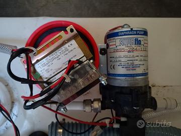 Serbatoio 80 litri con pompa e trasformatore 12V