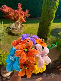 Bouquet di fiori fatto a mano
