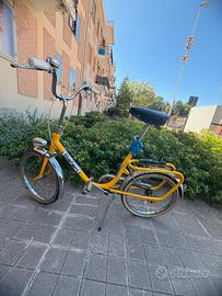 Bici pieghevole vintage Safari gialla
