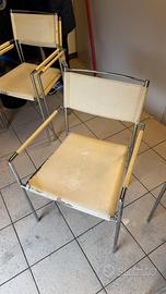 Sedie metallo da restaurare