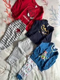 Set 3 pigiami in cotone 18-24 mesi