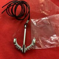 Ciondolo Àncora collana caucciù acciaio stainless