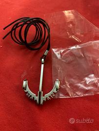 Ciondolo Àncora collana caucciù acciaio stainless