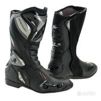 STIVALE PELLE RACING MOTO PREXPORT SONIC NERO