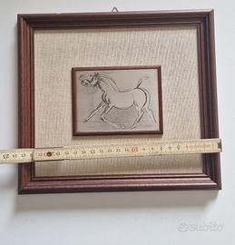Quadro lastra argento 800 Cassinari 449/500 