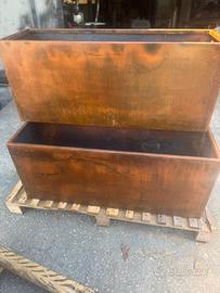 Vasi in corten ossidati o verniciati SU MISURA 🆗