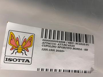 CUPOLINO SPORTIVO FUME CHIARO PER HONDA SH