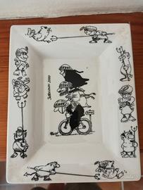 Vassoio "Jubileum 2000" Vignetta Originale Ugo Fur