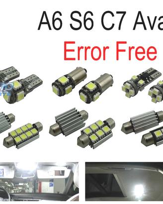 KIT 17 LAMPADE LED INTERNE PER AUDI A A6 S6 RS6 C7