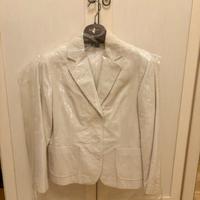 Giacca in velluto bianca Zara