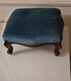pouf in velluto di lino
