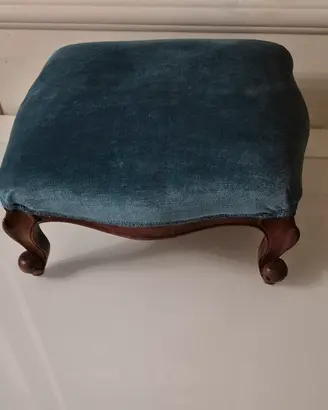 pouf in velluto di lino