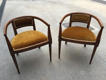 Coppia poltroncine a pozzetto