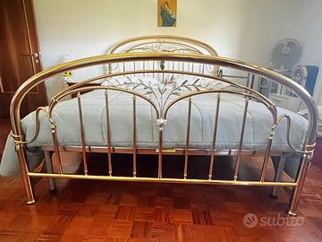 Telaio letto matrimoniale in ottone