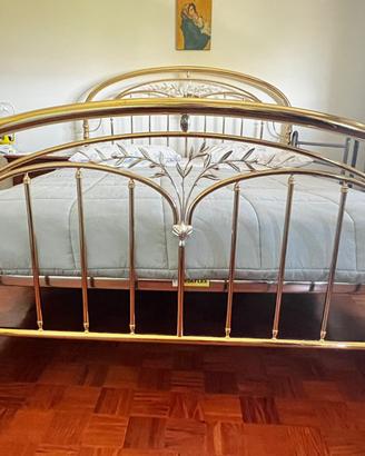 Telaio letto matrimoniale in ottone
