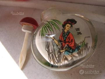 Bottiglietta Snuffe Bottle da Tabacco Vintage