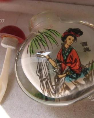 Bottiglietta Snuffe Bottle da Tabacco Vintage