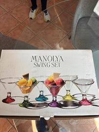 Set coppe gelato in vetro