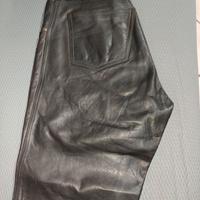 Pantaloni pelle vitello di marca EA 