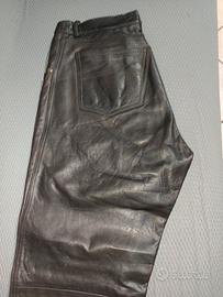 Pantaloni pelle vitello di marca EA 