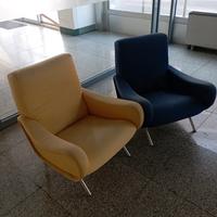 poltrone Zanuso Lady originali anno 60 da restaura