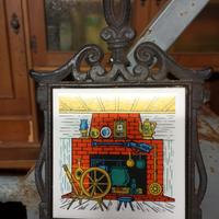 Sotto pentola con mattonella 