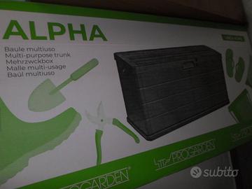 BOX CONTENITORE GIARDINO PORTA ATTREZZI 340 LT NUO