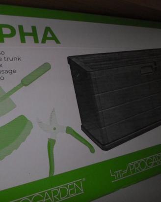 BOX CONTENITORE GIARDINO PORTA ATTREZZI 340 LT NUO