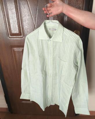 Camicia in cotone manica lunga a righe