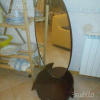 Specchio Ovale circa 1,50 Mt base tonda supporto