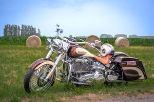 Superba Harley Davidson Indian style custom. Unica