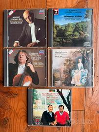 5 CD- Schubert, Mendelssohn, Schumann, Saint-Saëns