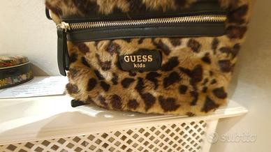 zaino guess pelliccia maculato 