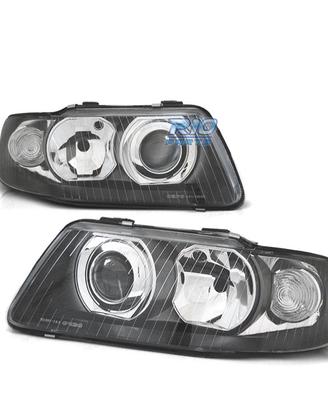 FARI AUDI A3 8L 00-03 LENTE FONDO NERO