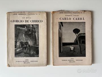 Libri de Chirico e Carrà Hoepli