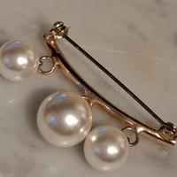 Acc Bijoux Spilla tre perle 