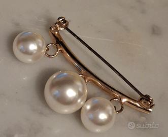 Acc Bijoux Spilla tre perle 