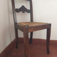 Antica Sedia Da Scrivania Del 1700