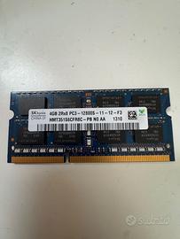4gb DDR3 SO-DIMM hynix per laptop