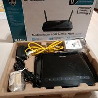 Modem Router D-Link DSL‑2750B ADSL2+ Wi‑Fi N300