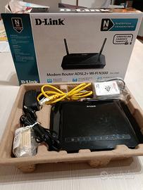 Modem Router D-Link DSL‑2750B ADSL2+ Wi‑Fi N300